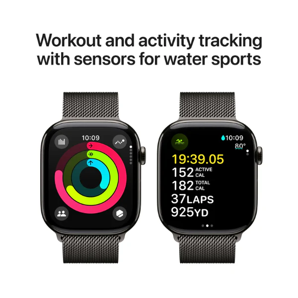 Apple Watch Series 10 42MM (GPS + Cellular) - Slate Titanium - Image 3