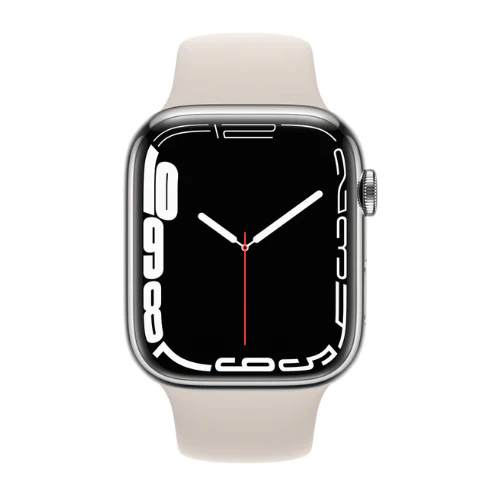 Apple Watch Series 7 45MM Silver Stainless Steel (GPS + Cellular) - Image 2