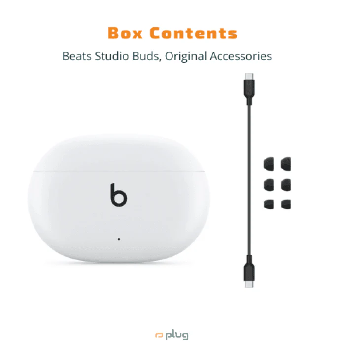 Beats Studio Buds - True Wireless Noise Cancelling Earphones - White (Brand New) - Image 9