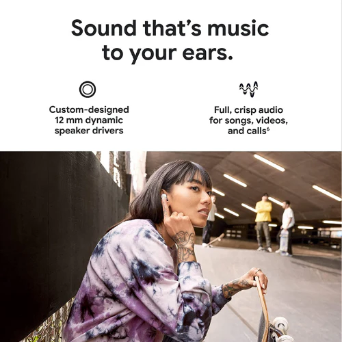 Google Pixel Buds A-Series Wireless Earbuds - White - Image 2