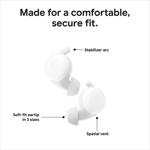 Google Pixel Buds A-Series Wireless Earbuds - White - Image 3