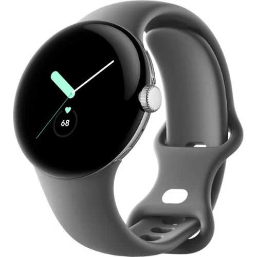 Google Pixel Watch (1st Gen) 41MM (GPS + Cellular) - Polished Silver Stainless Steel - Image 2