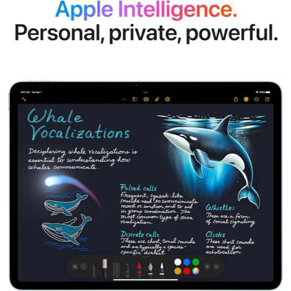 iPad Air M2 (6th Gen, 11-Inch) 128GB Blue (Wifi + Cellular) - Image 3