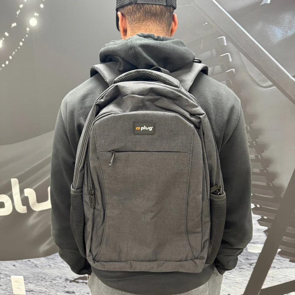 Plug Lightweight Casual Laptop Backpack with USB Charging Port - Image 2