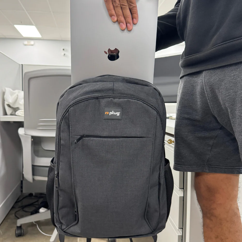 Plug Lightweight Casual Laptop Backpack with USB Charging Port - Image 4