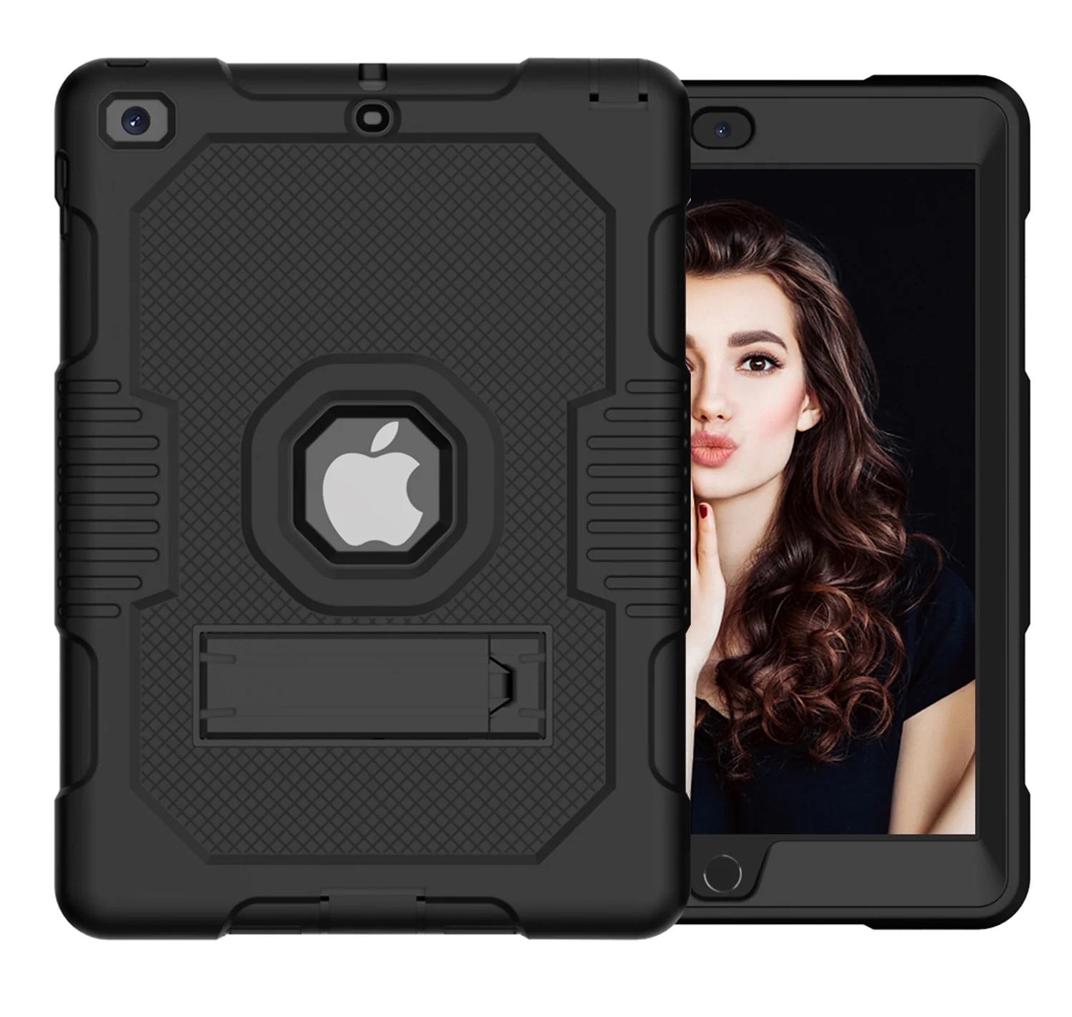 Protective Rugged iPad Case for (10.2-Inch, For iPad 7th, 8th, 9th Gen) - Kickstand Included - Image 6