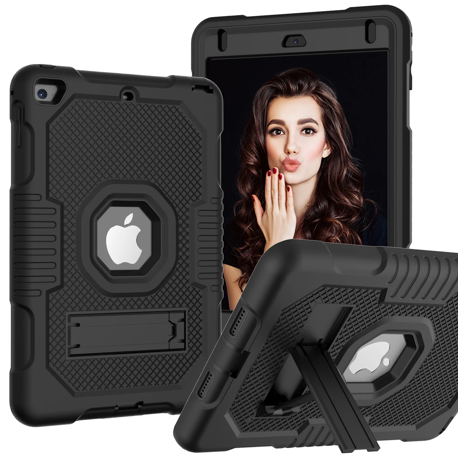 Protective Rugged iPad Case for (7.9-Inch, For iPad Mini 4 & 5) - Kickstand Included - Image 3