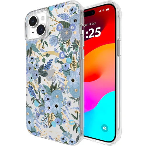 Case-Mate Rifle Paper Co. Case (MagSafe) - Garden Party Blue - iPhone 15 Plus - Image 2