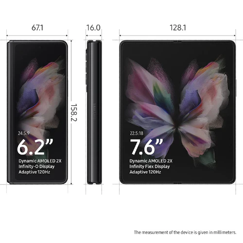 Samsung Galaxy Z Fold 3 256GB 5G - Phantom Black - Image 3